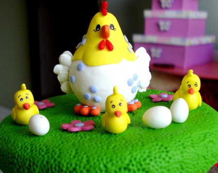 Modelo Galinha e seus Pintinhos 